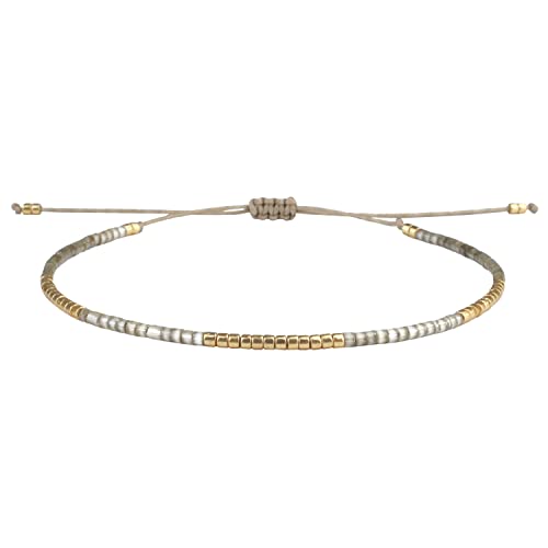 KELITCH Damen Armbänder Candy Farbe Freundschaften Stapelbare Verstellbare Armbänder Miyuki Perlen Armbänder von KELITCH