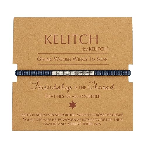 KELITCH Damen Armband Dünne Band Armreif Beaded Miyuki Armband Stapelbare Handgelenk Band Modeschmuck Set für Damen von KELITCH