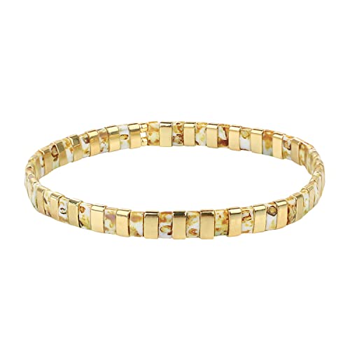 KELITCH Damen-Armband Tila Beaded Charm Bracelets Adjustable Wrap Bracelets Handmade Classic Jewellery for Women von KELITCH