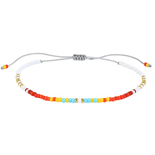 KELITCH Damen Candy Farbe Freundschafts-Armbänder - Stapelbar, Verstellbar Mit Miyuki Perlen von KELITCH