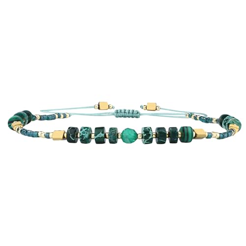 KELITCH Damen Freundschaft Armbänder Seed Perlen Stränge Armbänder Natürliche Kristall Einstellbar Armbänder Armreifen KELITCH Damen Freundschaft Armbänder Seed Perlen Stränge Armbänder Natürliche Kristall Einstellbar Armbänder Armreifen von KELITCH