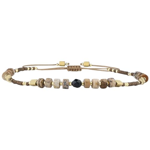 KELITCH Damen Freundschaft Armbänder Seed Perlen Stränge Armbänder Natürliche Kristall Einstellbar Armbänder Armreifen KELITCH Damen Freundschaft Armbänder Seed Perlen Stränge Armbänder Natürliche Kristall Einstellbar Armbänder Armreifen von KELITCH
