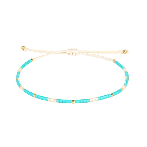 KELITCH Damen Freundschaftsarmbänder Miyuki Perlen Strang Armbänder Armreifen Handgefertigte Boho Charm Schmuck KELITCH Damen Freundschaftsarmbänder Miyuki Perlen Strang Armbänder Armreifen Handgefertigte Boho Charm Schmuck von KELITCH