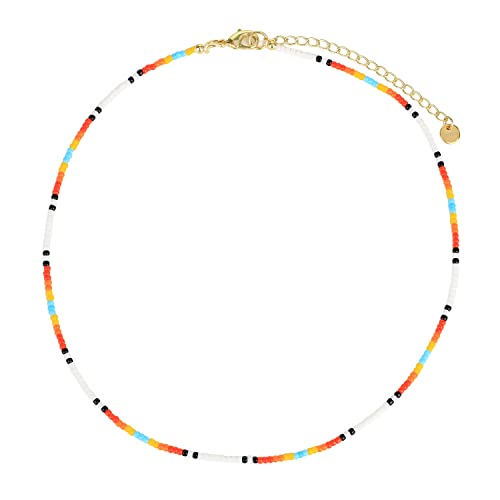 KELITCH Damen Halskette Miyuki Perlen Goldene Perlen Perle Türkis Perlen Anhänger Halskette Modeschmuck für Damen von KELITCH