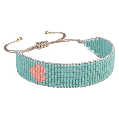KELITCH Damen Herz Wrap Armbänder Bunte Herz Miyuki Perlen Freundschaft Armbänder Handgemachte Strand Armbänder KELITCH Damen Herz Wrap Armbänder Bunte Herz Miyuki Perlen Freundschaft Armbänder Handgemachte Strand Armbänder von KELITCH