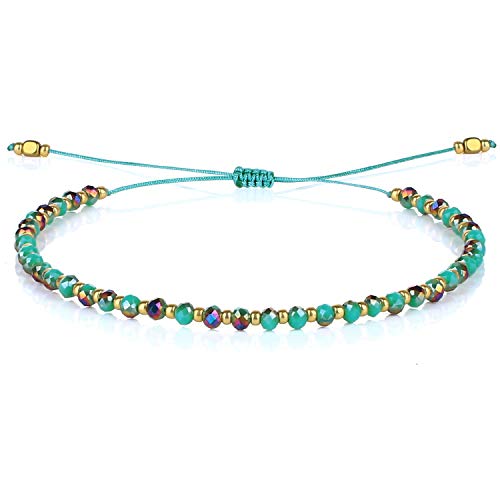 KELITCH Damen Kristallperlen Strang Armbänder Einstellbare Lose Armbänder Einfache Schöne Charm Armbänder KELITCH Damen Kristallperlen Strang Armbänder Einstellbare Lose Armbänder Einfache Schöne Charm Armbänder von KELITCH