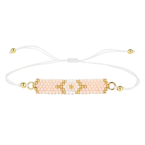 KELITCH Damen Miyuki Perlen Geflochtene Armbänder Böhmisches Muster Strand Armband Handgemachtes Verstellbares Armband KELITCH Damen Miyuki Perlen Geflochtene Armbänder Böhmisches Muster Strand Armband Handgemachtes Verstellbares Armband von KELITCH