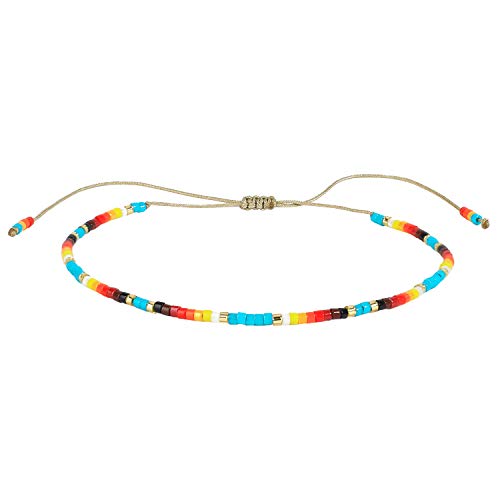 KELITCH Damen Strang Armbänder Seed Perlen Freundschaft Armbänder Strand Regenbogen Miyuki Armbänder KELITCH Damen Strang Armbänder Seed Perlen Freundschaft Armbänder Strand Regenbogen Miyuki Armbänder von KELITCH