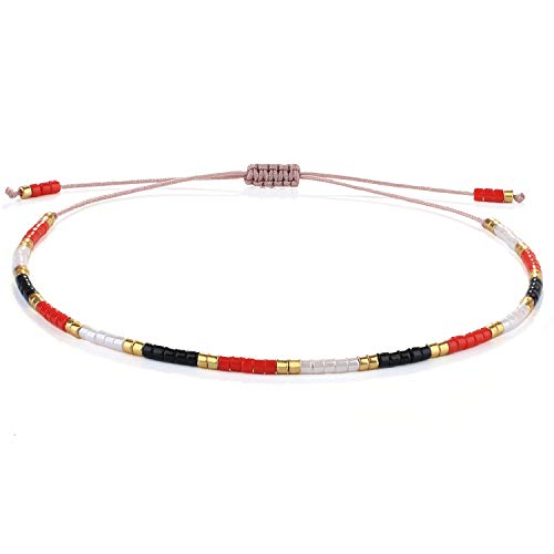 KELITCH Damen Strang Armbänder Seed Perlen Freundschaft Armbänder Strand Regenbogen Miyuki Armbänder KELITCH Damen Strang Armbänder Seed Perlen Freundschaft Armbänder Strand Regenbogen Miyuki Armbänder von KELITCH