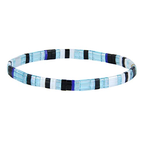 KELITCH Damen Stretch Bracelets Colorful Charme Freundschaft Armbänder Miyuki TILA Perlen Bracelets von KELITCH