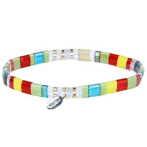 KELITCH Damen Stretch Bracelets Colorful Charme Freundschaft Armbänder Miyuki TILA Perlen Bracelets KELITCH Damen Stretch Bracelets Colorful Charme Freundschaft Armbänder Miyuki TILA Perlen Bracelets von KELITCH