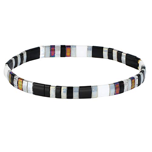 KELITCH Damen Stretch Bracelets Colorful Charme Freundschaft Armbänder Miyuki TILA Perlen Bracelets von KELITCH