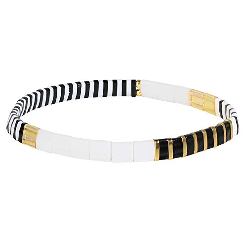 KELITCH Damen Stretch Bracelets Colorful Charme Freundschaft Armbänder Miyuki TILA Perlen Bracelets von KELITCH