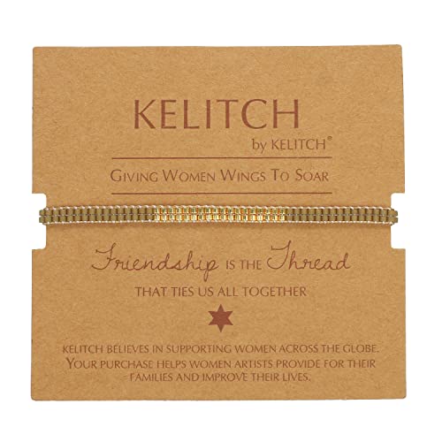 KELITCH Damenschmuck Handgemachter Schmuck Bandstrang mit Miyuki-Perlen Stapelbarer unelastischer Modeschmuck für Damen Outing Casual Wear Schmuckset von KELITCH