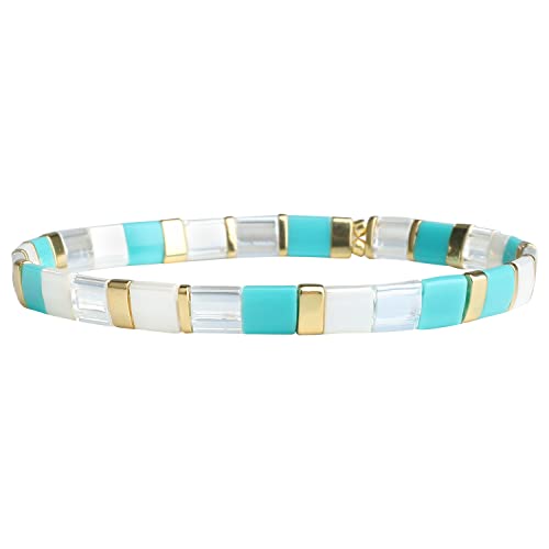 KELITCH Frauen Tila Armbänder Miyuki Perlen Armbänder Bunte Stretch Armbänder Gemischte Freundschaft Armbänder von KELITCH