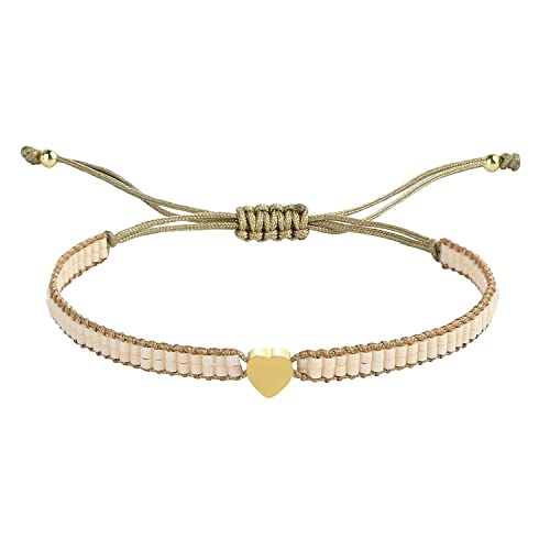 KELITCH Freundschaftsarmbänder Herz Perlen Strang Armbänder Charme Armreifen Schmuck Für Damen von KELITCH