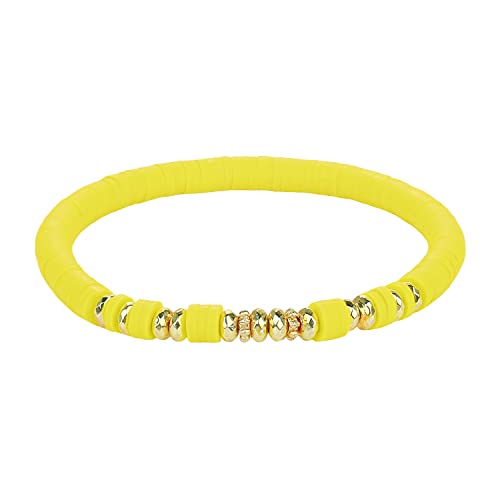 KELITCH Gelb Heishi Perlen Armbänder Charme Handgemachte Perlen Strecken Armbänder Schmuck Für Damen Freundschaft von KELITCH