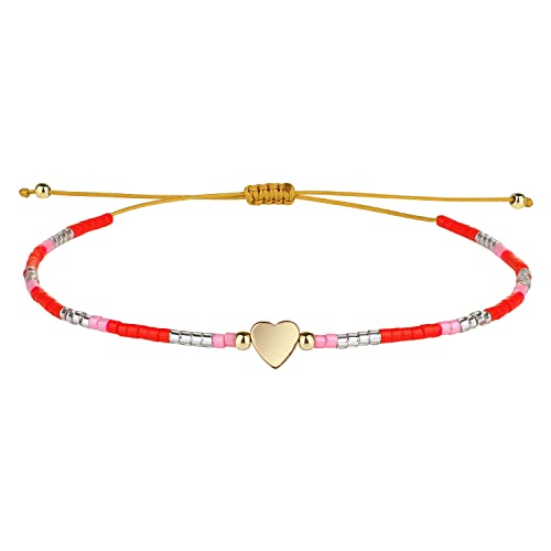 KELITCH Herz-Fürm Perlen Armbänder Bunte Miyuki Perlen Armbänder Charm Anpassung Perlen Armbänder Für Damen Schmuck KELITCH Herz-Fürm Perlen Armbänder Bunte Miyuki Perlen Armbänder Charm Anpassung Perlen Armbänder Für Damen Schmuck von KELITCH