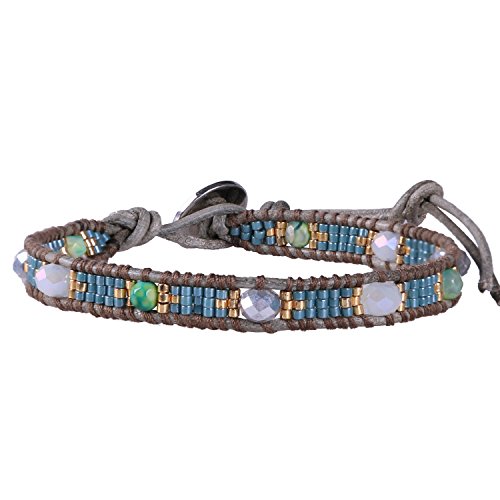 KELITCH Kristall Miyuki Perlen Strang Armbänder Freundschaft Armbänder Handgemachte Wrap Armbänder Für Damen von KELITCH