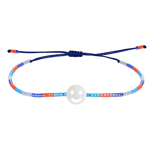 KELITCH Lächelndes Gesicht Armband Damen Bunte Mode Perlen Armbänder Miyuki Anpassung Perlen Armbänder Für Damen Schmuck von KELITCH