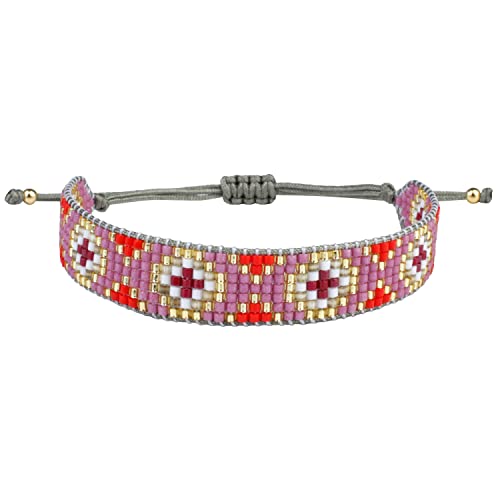 KELITCH Miyuki Perlen Armbänder Bunte Wrap Armbänder Charm Verstellbare Armbänder Für Damen Schmuck von KELITCH