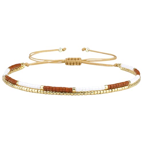 KELITCH Miyuki Perlen Armbänder Doppelstränge Armbänder Einstellbare Damen Charm Armbänder Chic Stil KELITCH Miyuki Perlen Armbänder Doppelstränge Armbänder Einstellbare Damen Charm Armbänder Chic Stil von KELITCH