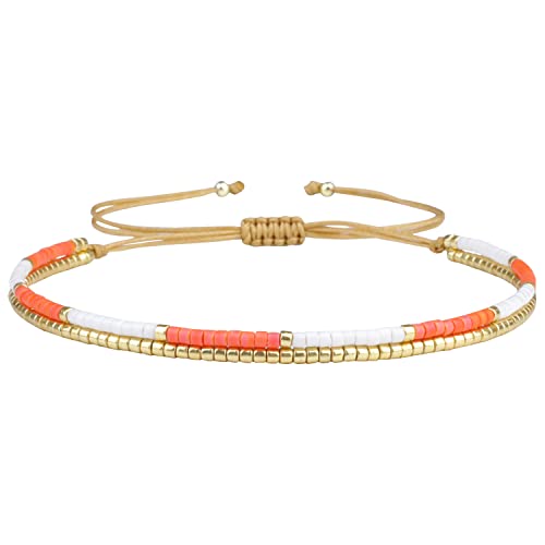 KELITCH Miyuki Perlen Armbänder Doppelstränge Armbänder Einstellbare Damen Charm Armbänder Chic Stil von KELITCH