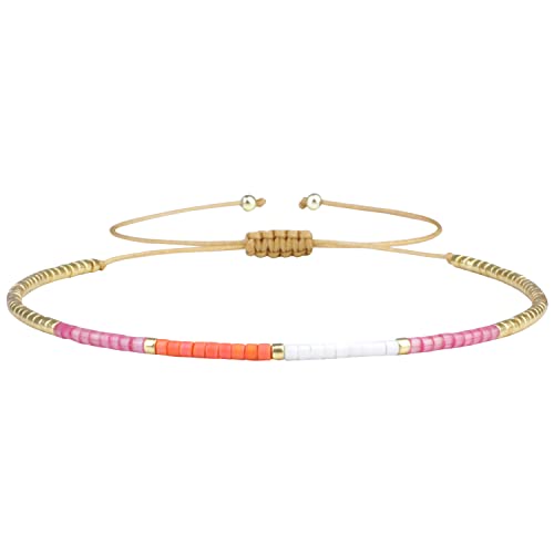 KELITCH Miyuki Perlen Armbänder Mix Farbe Seil Strand Armbänder Handgemachte Tiny Armbänder Für Damen von KELITCH