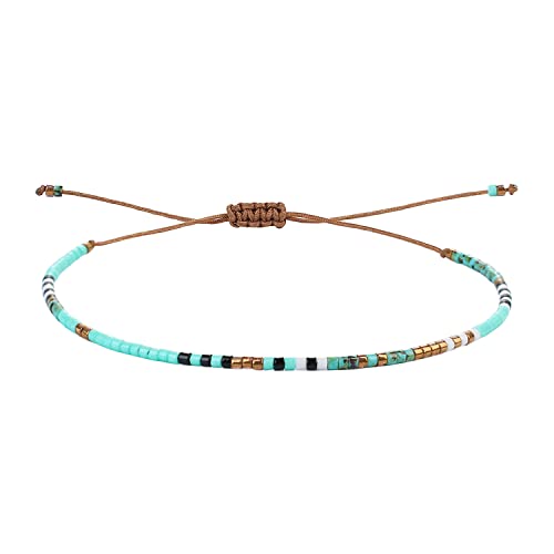 KELITCH Miyuki Perlen Armband für Damen Größenverstellbares unelastisches Armband Casual Fashion Armband Outing Armband Friendship Home Zuneigung Geschenke von KELITCH