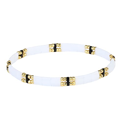 KELITCH Miyuki Perlen Strecken Armbänder Mode Tila Strang Armbänder Frauen Stapelbare Armreif KELITCH Miyuki Perlen Strecken Armbänder Mode Tila Strang Armbänder Frauen Stapelbare Armreif von KELITCH