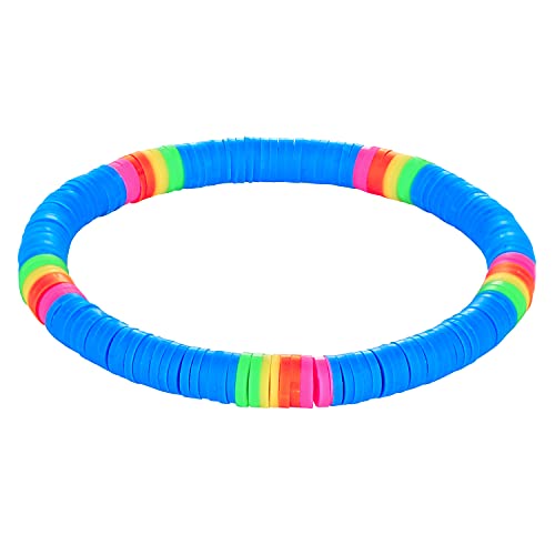 KELITCH Neue Heishi Perlen Armbänder BOHO Multi Color Stretch Armbänder Schöne Strand Armreifen Schmuck Für Frauen (Blau 6D) von KELITCH
