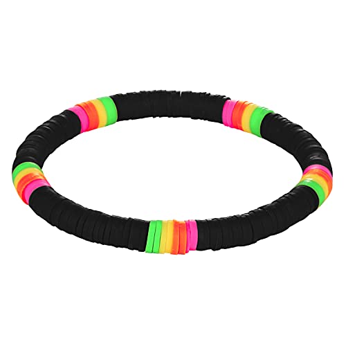 KELITCH Neue Heishi Perlen Armbänder BOHO Multi Color Stretch Armbänder Schöne Strand Armreifen Schmuck Für Frauen (Schwarz 6A) von KELITCH