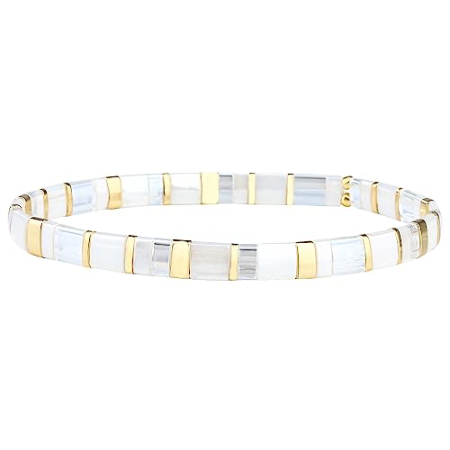 KELITCH Neue Miyuki Tila Perle Armbänder Charm Stretch Armbänder Stapelbare Wrap Armbänder für Frauen Schmuck von KELITCH