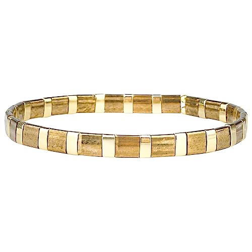 KELITCH Neue Miyuki Tila Perle Armbänder Charm Stretch Armbänder Stapelbare Wrap Armbänder für Frauen Schmuck von KELITCH