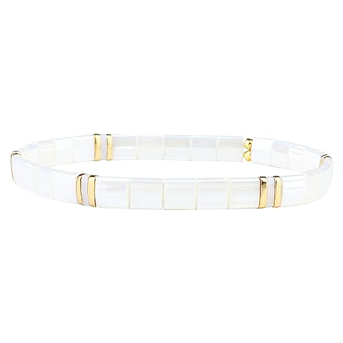 KELITCH Neue Miyuki Tila Perle Armbänder Charm Stretch Armbänder Stapelbare Wrap Armbänder für Frauen Schmuck von KELITCH