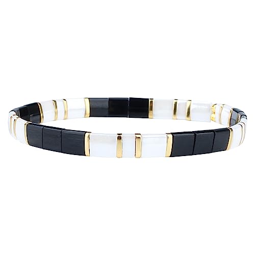 KELITCH Neue Miyuki Tila Perle Armbänder Charm Stretch Armbänder Stapelbare Wrap Armbänder für Frauen Schmuck von KELITCH