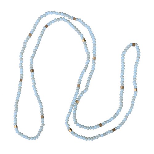 KELITCH Neue Nackte Kette Halsketten Handgemachte Kristall Perlen Strang Halsketten für Damen von KELITCH