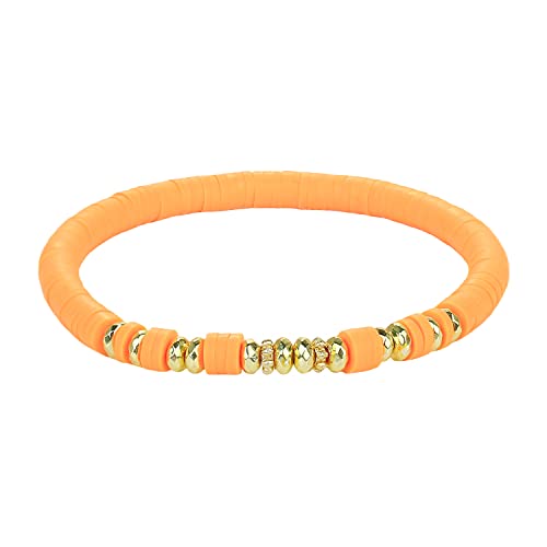 KELITCH Orange Heishi Perlen Armbänder Charme Handgemachte Perlen Strecken Armbänder Schmuck Für Damen Freundschaft von KELITCH