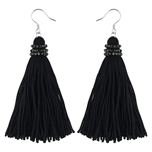 KELITCH Quasten Tropfen Ohrringe Böhmische Handgefertigte Baumelnde Ohrringe Eleganter Schmuck Für Damen von KELITCH
