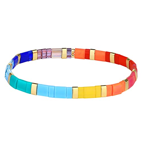 KELITCH Regenbogen Miyuki Perlen Strecken Armbänder Charme Mode Tila Strand Armbänder Damen Stapelbar Armreif Für Damen Schmuck KELITCH Regenbogen Miyuki Perlen Strecken Armbänder Charme Mode Tila Strand Armbänder Damen Stapelbar Armreif Für Damen Schmuck von KELITCH