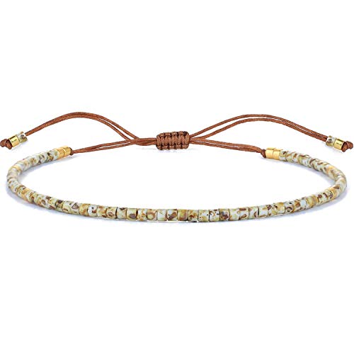 KELITCH Miyuki Perlen Freundschaft Armbänder Dünne Seil Armbänder Frauen Handgemachte Wrap Armbänder Schmuck (Bunt) von KELITCH