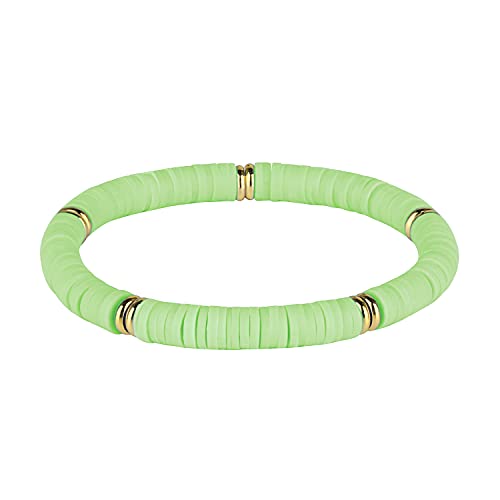 KELITCH Stretch Armbänder Stapelbarer Regenbogen HEISHI Perlen Armbänder Elastic Friendship Armbänder Boho Summer Beach Schmuck (01D) von KELITCH