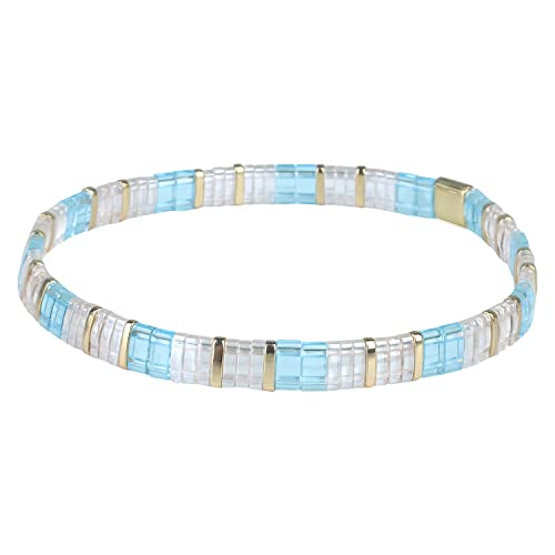 KELITCH Stretch Armbänder Wakamatsu Miyuki Lifting Perlen Armband Farbige Freundschaft Armbänder Damen Armbänder von KELITCH