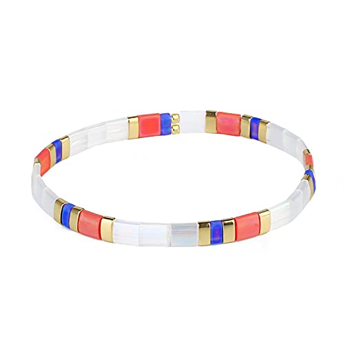 KELITCH Tila Perlen Armband Bunte Stretch Armband Miyuki Armbänder Regenbogen Kette Armbänder Für Damen KELITCH Tila Perlen Armband Bunte Stretch Armband Miyuki Armbänder Regenbogen Kette Armbänder Für Damen von KELITCH