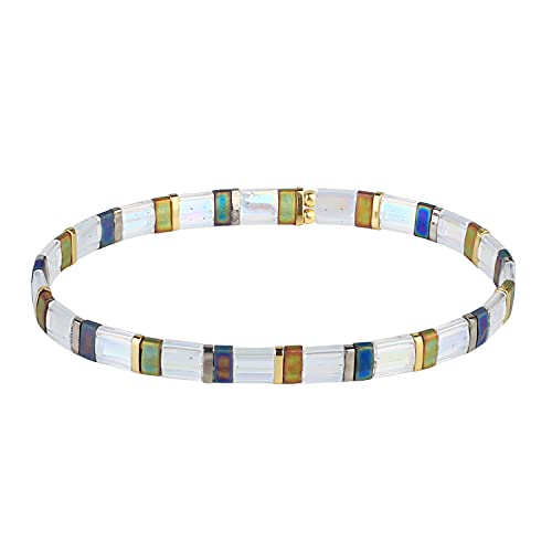 KELITCH Tila Perlen Armband Bunte Stretch Armband Miyuki Armbänder Regenbogen Kette Armbänder Für Damen KELITCH Tila Perlen Armband Bunte Stretch Armband Miyuki Armbänder Regenbogen Kette Armbänder Für Damen von KELITCH