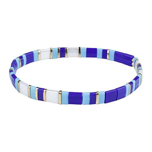 KELITCH Tila Stretch Armbänder Stapelbare Damen Böhmische Freundschaft Armbänder Regenbogen Sommer Schmuck von KELITCH