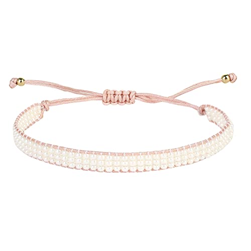 KELITCH Weiß Miyuki Perlen Armbänder Wax Seil Wrap Armbänder Zarted Handgemachte Multi-Pattern Armbänder Freundschaft Armbänder Für Damen Schmuck KELITCH Weiß Miyuki Perlen Armbänder Wax Seil Wrap Armbänder Zarted Handgemachte Multi-Pattern Armbänder Freundschaft Armbänder Für Damen Schmuck von KELITCH