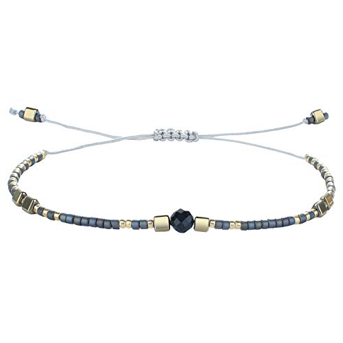 KELITCH Damen Freundschaft Armbänder Stapelbar Miyuki Samen Perlen Strang Armband Einstellbar Kristall Armbänder von KELITCH
