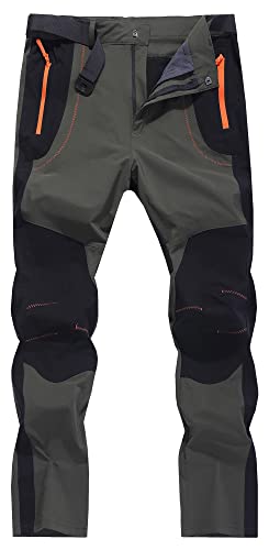 KELOIFUT Herren Wandern Cargohose schnell trocknend Outdoor Wasserabweisend Leicht Berg Atmungsaktiv Reißverschluss Tasche Arbeitshose, armee-grün, XX-Large KELOIFUT Herren Wandern Cargohose schnell trocknend Outdoor Wasserabweisend Leicht Berg Atmungsaktiv Reißverschluss Tasche Arbeitshose, armee-grün, XX-Large von KELOIFUT
