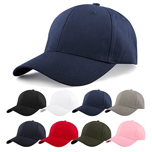 KELOYI Herren Cap Blau Baseball Damen Kappe Polo Verstellbare Cotton Outdoor Unisex Basecap Fitted Base Cap von KELOYI